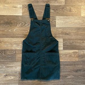 Green overall dress